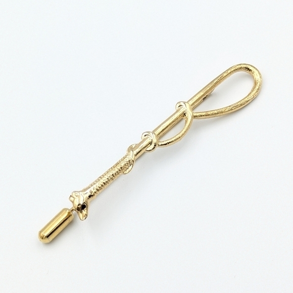 Vintage Jewelry - Vintage horse whip gold tone stick pin